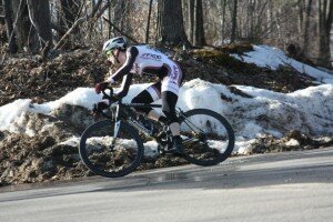 Cameron Cogburn of MIT en route to victory in the Criterium - Photo by Jan Polk